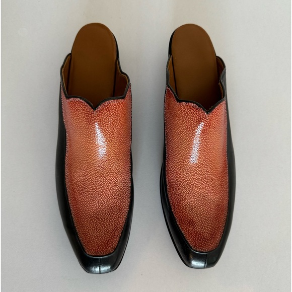 J. B. Hill Mule Salmon Stingray Kangaroo Mule Size 8B - Picture 3 of 13